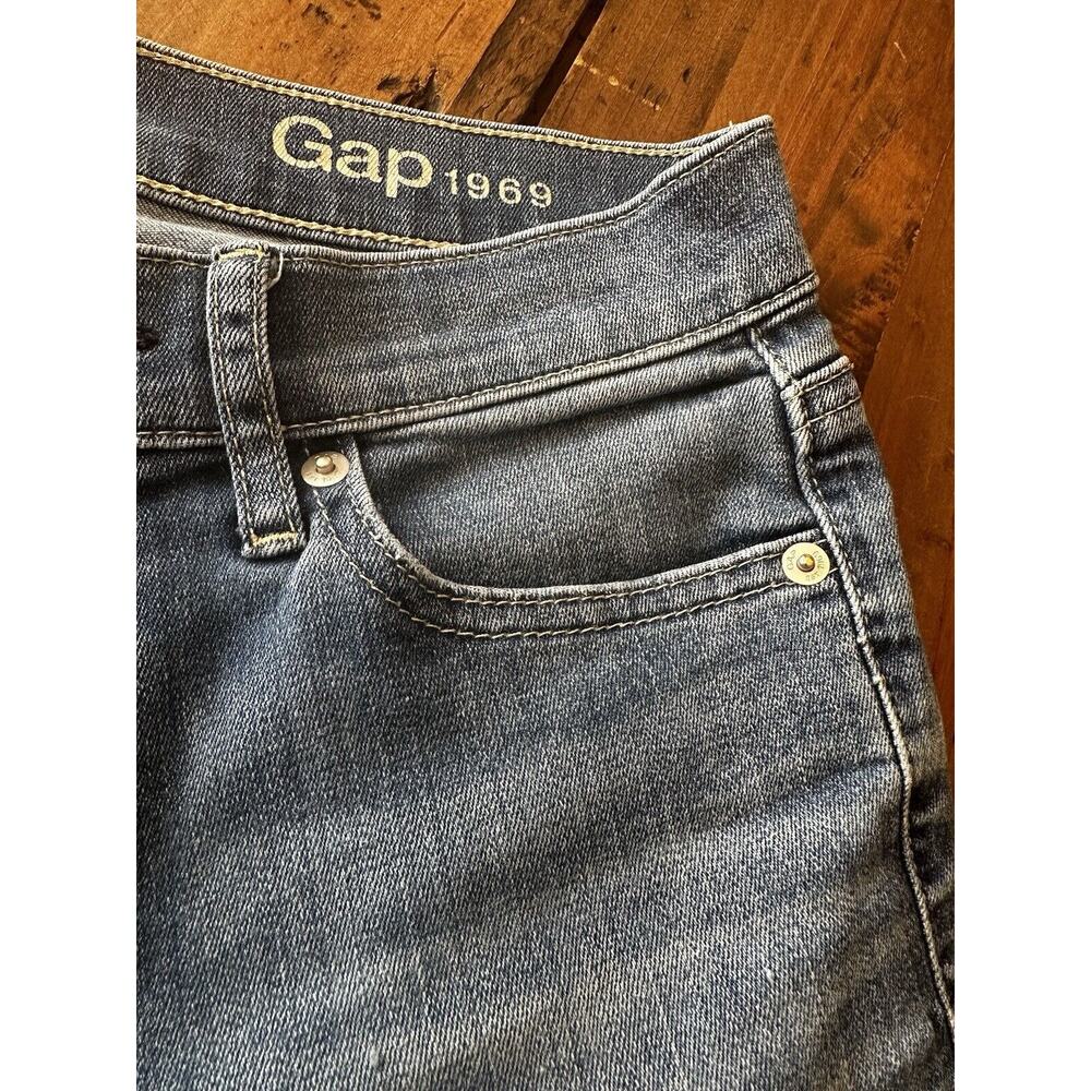 Gap 1969 Vintage True Skinny Mid Rise Raw Hem Women’s Size 27 Jeans Pants - Picture 6 of 16